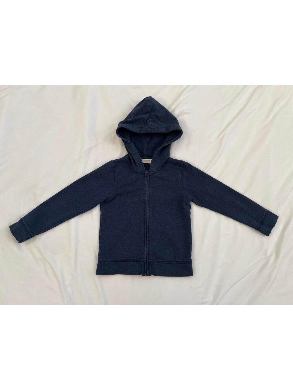 Monica + Andy kids 4T navy blue zip up hoodie
